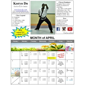 2017-04 April Calendar